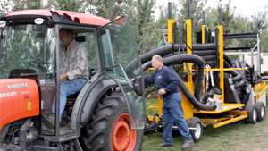 See the Vacuum Apple Harvester in Action