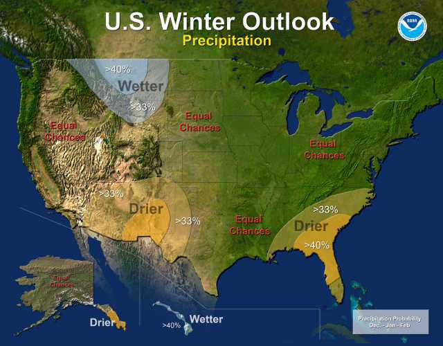 NOAA: Drought Likely To Dog Southwest, Southeast U.S. This Winter