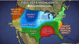 U.S. Fall Weather Outlook Foresees Wild Ride