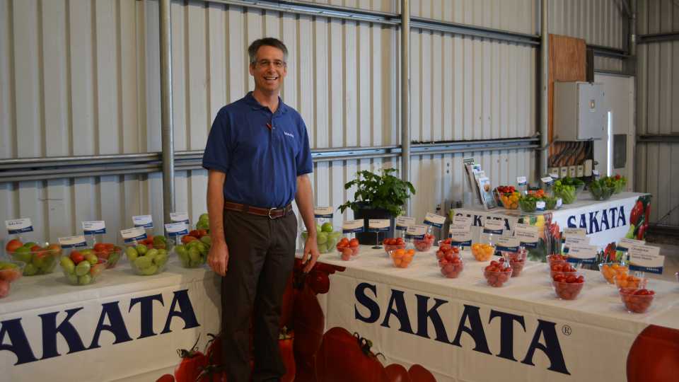 Cory Dombrowski, Sakata vegetable trials coordinator 
