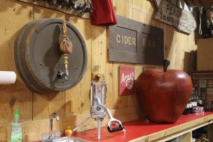 Cider bar at Klackle Orchard