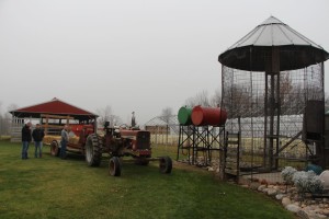 Petting zoo area at Krupp Farms