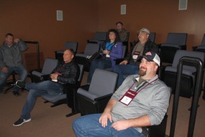 Audience in the EcoDairy movie room
