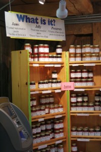 Jams Jelly and Preserves sign