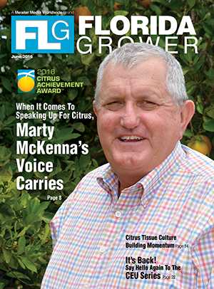 une 2016 Florida Grower magazine cover