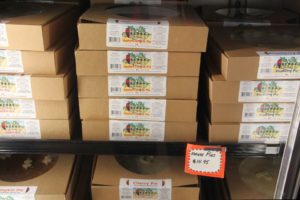 Pies from Krause Berry Farms sold at a local market