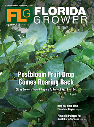 Florida Grower magazine cover August 2016