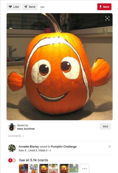 Finding Nemo Pumpkin 