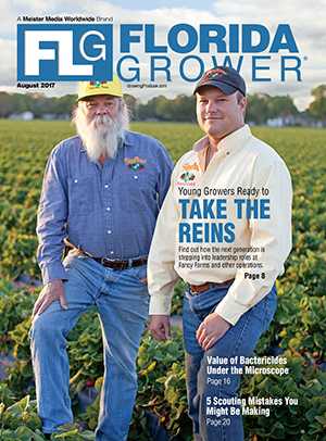 August 2017 Florida Grower magazine cover