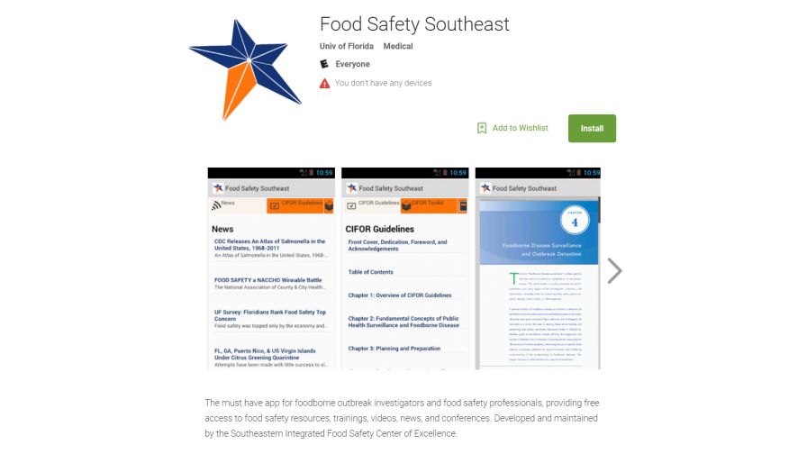 Food Safety Southeast from University of Florida