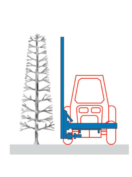 Figure 2: Fruiting Wall and Mechanical Hedger
