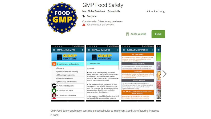 GMP Food Safety from Mori Global Solutions