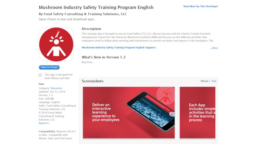 Mushroom Industry Safety Training Program from Food Safety Consulting & Training
