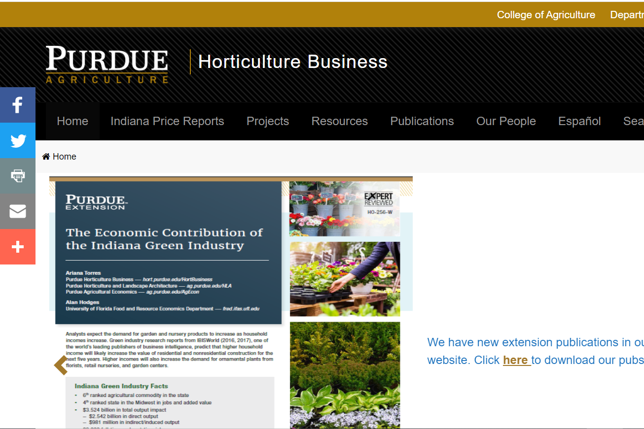 Website Category: Purdue Horticulture Business